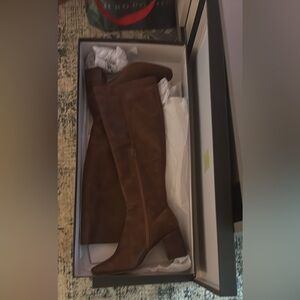 Elegant Brown Over the Knee Boots